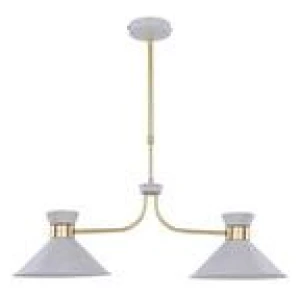 Lya 2 Tier Pendant Light White