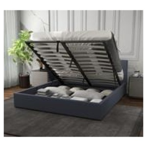 Lydd Single Gas Lift Bed Frame Grey