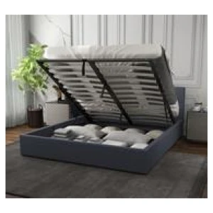 Lydd Single Gas Lift Bed Frame Grey