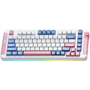 MCHOSE X75 RGB Wireless Pink Blue Mechanical Keyboard - Icy Creamsicle Switch