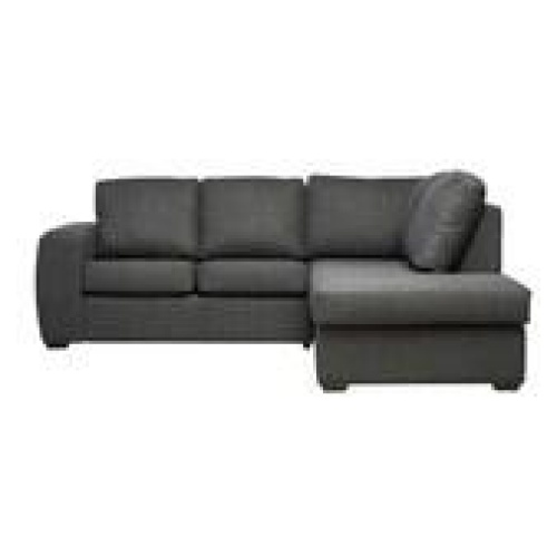 Malta 4 Seater Modular Sofa With Right Chaise Black