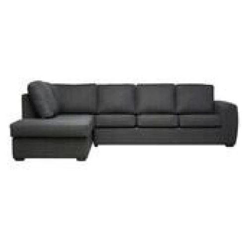 Malta 5 Seater Modular Sofa With Left Chaise Tweed Pepper