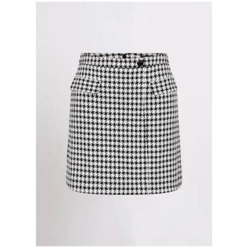 Margaret Dogtooth Mini Skirt