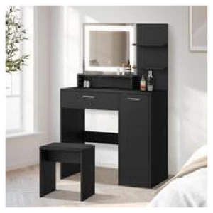 Markel Dressing Table Set Black