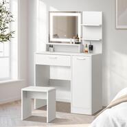 Markel Dressing Table Set White