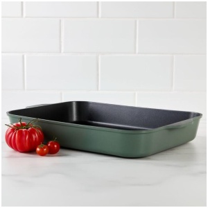 Maxwell & Williams Agile 38 x 28.4 x 5.5 cm Non-Stick Roasting Pan Sage