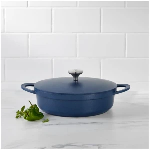 Maxwell & Williams Agile 4L Non-Stick Shallow Casserole Pot Navy