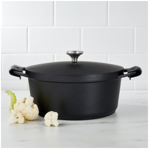 Maxwell & Williams Agile 6.3L Non-Stick Casserole Pot Black