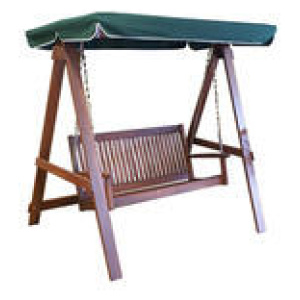 Mella 2 Seater Outdoor Swing Chair Brown
