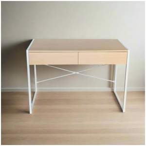 Minimalist Study Desk With Drawers/Office Table/MDF