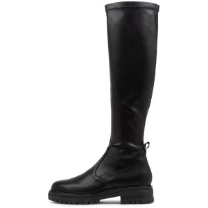 Mollini Ala Mo Black Stretch Smooth Black Boots Womens Shoes Casual Long Boots