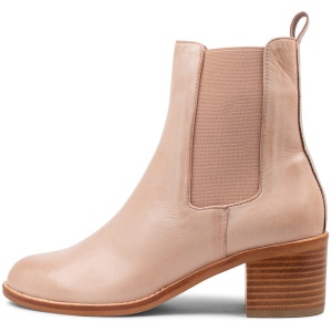 Mollini Bindi Mo Cafe Natural Heel Leather Cafe Natural Heel Boots Womens Shoes Casual Ankle Boots