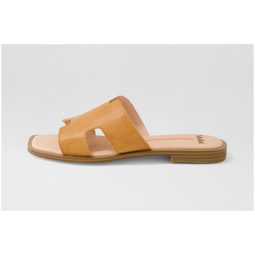 Mollini Finali Mo Dk Tan Leather Dk Tan Sandals Womens Shoes Casual Sandals Flat Sandals
