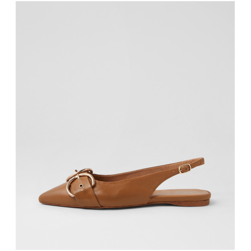 Mollini Flere Mo Tan Leather Tan Shoes Womens Shoes Casual Flat Shoes