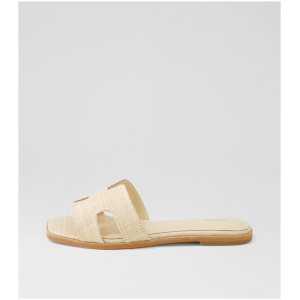 Mollini Sezana Mo Natural Woven Natural Sandals Womens Shoes Sandals Flat Sandals