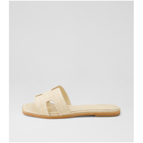 Mollini Sezana Mo Natural Woven Natural Sandals Womens Shoes Sandals Flat Sandals