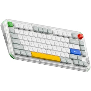 Nuphy Kick75 Low-Profile QMK RGB Wireless Mechanical Keyboard - Brown Nano Switch