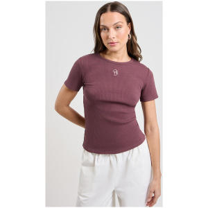 Ode Shelley Rib Mini Tee Cacao