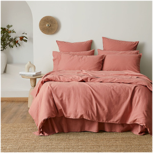Olsen Linen/Cotton Super King Quilt Cover