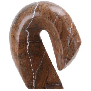Orvia Sea Waves Marble Sculpture - Brown by Interior Secrets - AfterPay Available