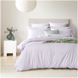 Peyton Washed Cotton Sateen Quilt Cover Set - Queen