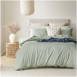 Peyton Washed Cotton Sateen Quilt Cover Set - Super King