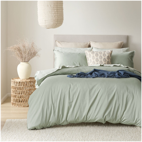 Peyton Washed Cotton Sateen Quilt Cover Set - Super King
