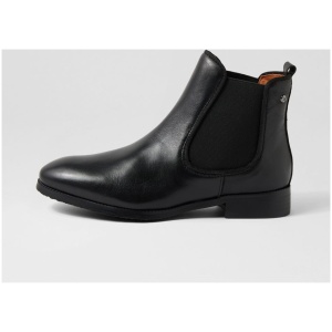 Pikolinos Royal 37 S Pn Black Leather Black Boots Womens Shoes Casual Ankle Boots