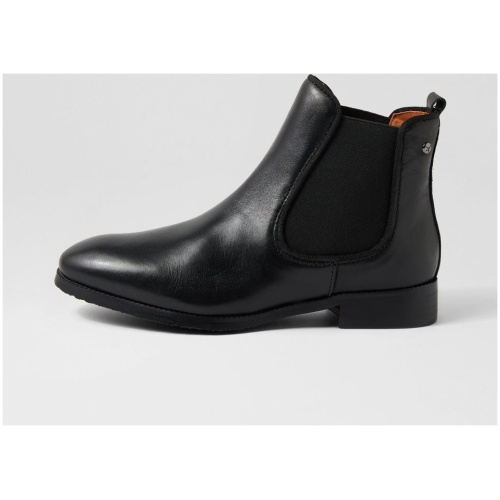 Pikolinos Royal 37 S Pn Black Leather Black Boots Womens Shoes Casual Ankle Boots