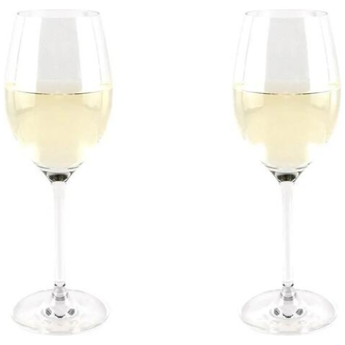 Premium Wine Glass Set of 2 Size 410ml in White by Cellar