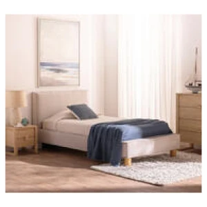 Rei King Single Grey Bed Frame Grey