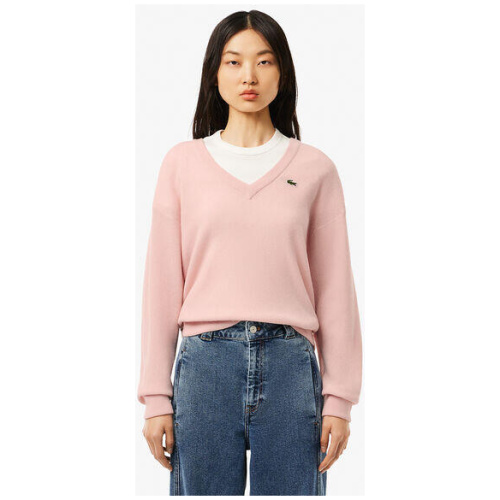 Relaxed Fit Carded Wool Moss Stitch Sweater