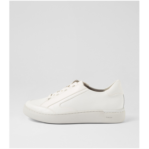 Rockport Parissa Ro Bright White Leather Bright White Sneakers Womens Shoes Casual Casual Sneakers