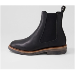 Rollie Chelsea Rise Boot Rl Vintage Black Leather Vintage Black Boots Womens Shoes Casual Ankle Boots