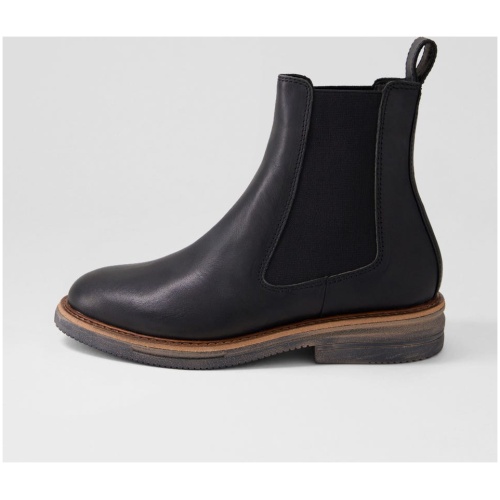 Rollie Chelsea Rise Boot Rl Vintage Black Leather Vintage Black Boots Womens Shoes Casual Ankle Boots