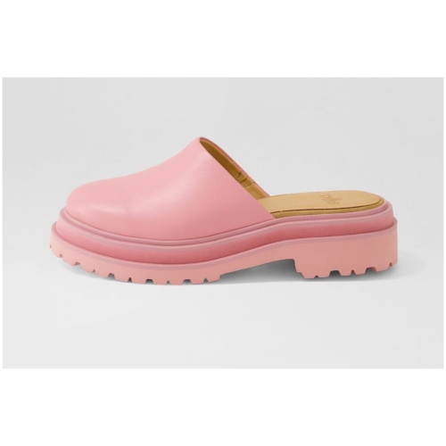 Rollie Mule Step Rl All Blush Pink Leather All Blush Pink Shoes Womens Shoes Casual Flat Shoes