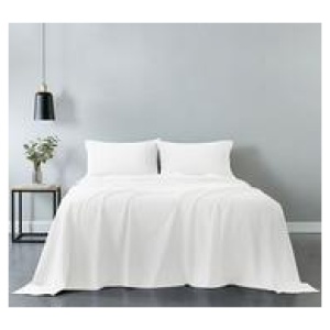 Royal Comfort King Cotton Sheet Set White
