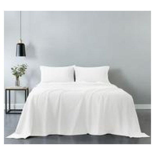 Royal Comfort King Cotton Sheet Set White