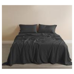 Royal Comfort King Linen Sheet Set Grey