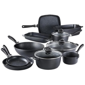 STONE 10 Piece Cast Aluminium Cookware Set with Wok by Baccarat