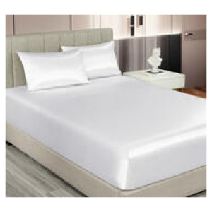Satin King 3 Piece Sheet Set White