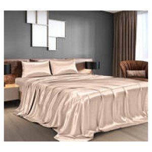 Satin King 4 Piece Sheet Set Pink