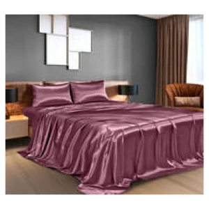 Satin King 4 Piece Sheet Set Wine