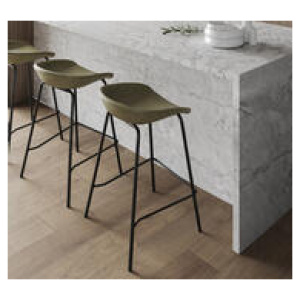 Set Of 2 Aveling Bar Stools Green