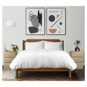 Set Of 2 Jobelle Bedside Tables Neutral