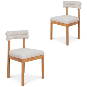 Set of 2 - Maron Dining Chair - Coastal Beige by Interior Secrets - AfterPay Available