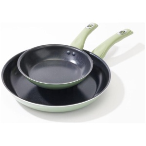 Smith + Nobel Colour Kitchen 20/30 cm Frypan Twin Pack Sage Green