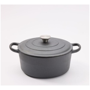 Smith + Nobel Raw Seasoned Cast Iron Casserole Pot
