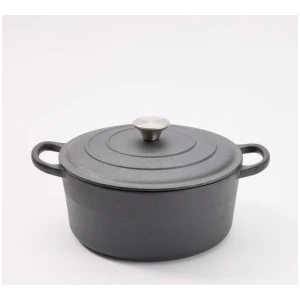 Smith + Nobel Raw Seasoned Cast Iron Casserole Pot