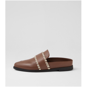 Sol Sana Crosby Slide Ss Cocoa Leather Cocoa Shoes Womens Shoes Casual Flat Shoes